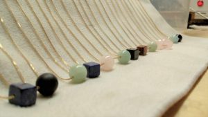 Various aurelia bead gold necklaces