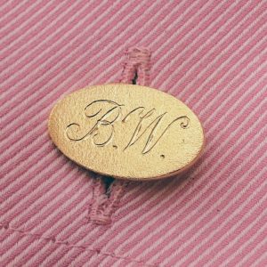Engraved monogrammed cufflinks