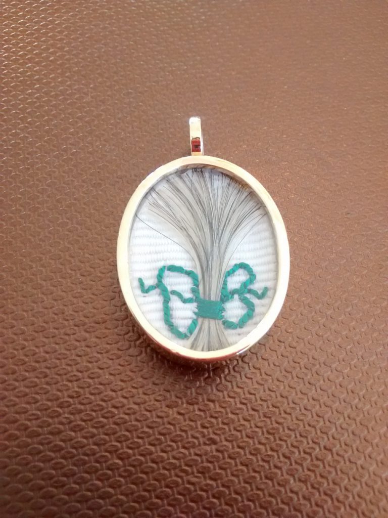 Heirloom locket - to store a lock of hair.