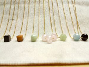 Various aurelia bead gold necklaces