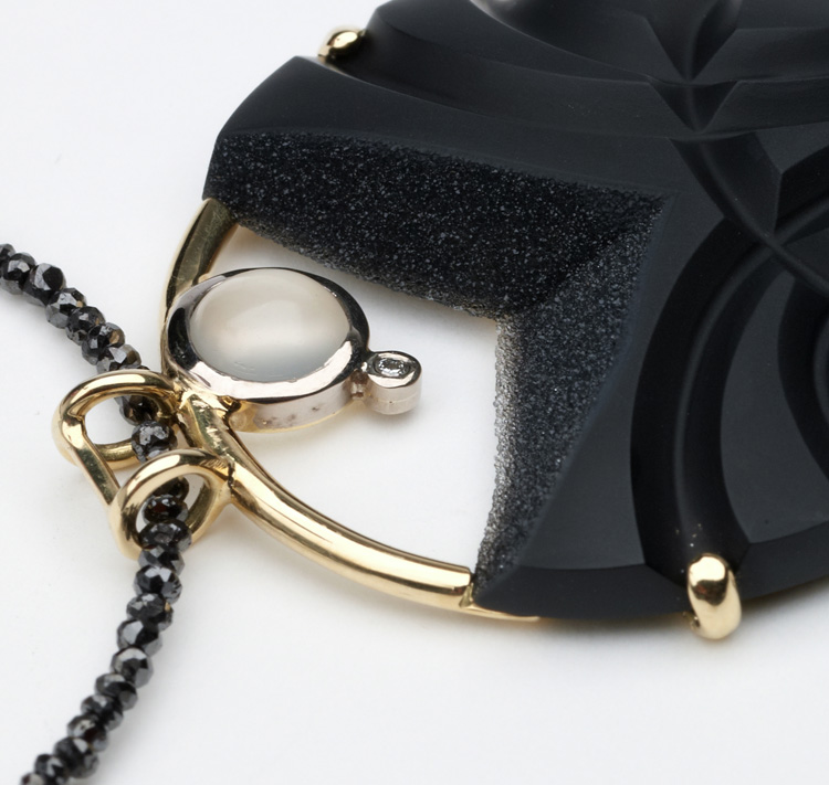 Midnight Snow - Black Onyx. Nicole van der Wolf Irish Design Handmade Jewellery